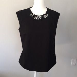 Ann Taylor Sequined neck Top